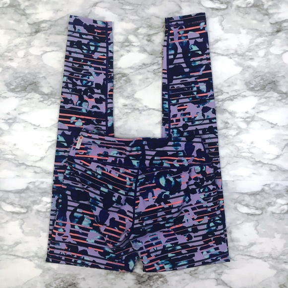 Zella Multicolor Striped Splatter Leggings XS - Picture 7 of 8